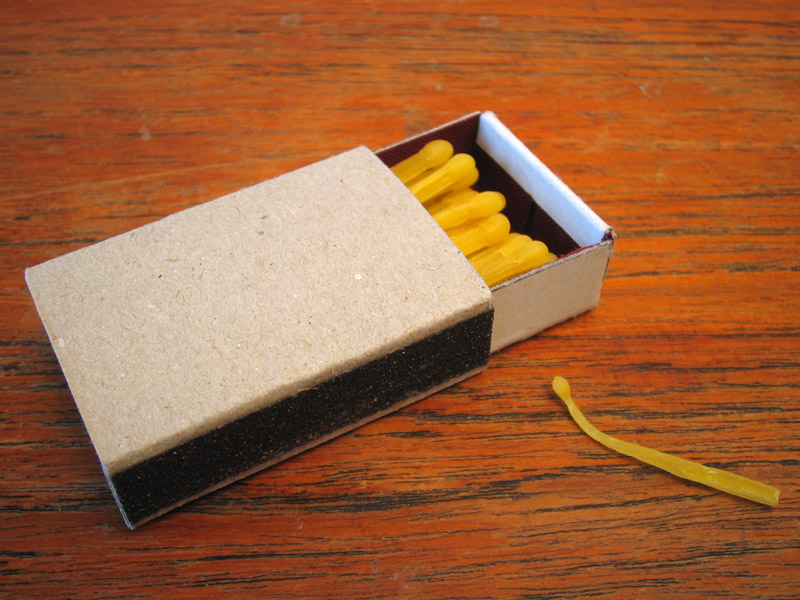 Markus S Fiedler - Matches - Fire - Tool - Weapon - Beeswax - Sculpture - Art - Life - Wax