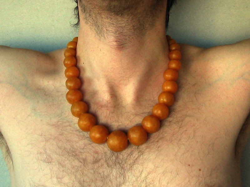 Markus S Fiedler -  Necklace - Pearls - Beeswax - Sculpture - Art - Life - Wax