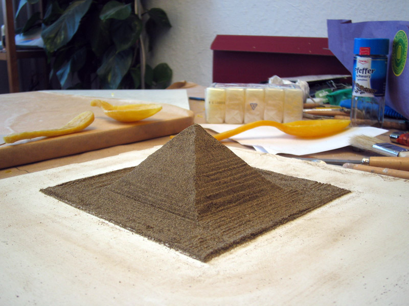 Markus S Fiedler - Pepper - Pyramid - Beeswax - Sculpture - Art - Life - Wax